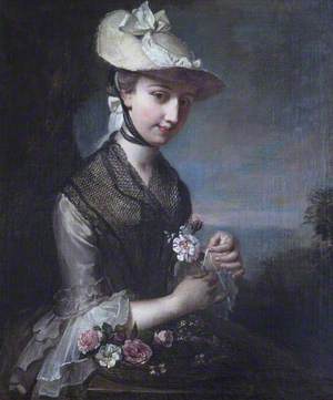 Young Woman with Roses (Spring)