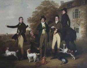 A Shooting Party of Captain William Lukin (1768–1833), and His Brothers at Felbrigg Parsonage