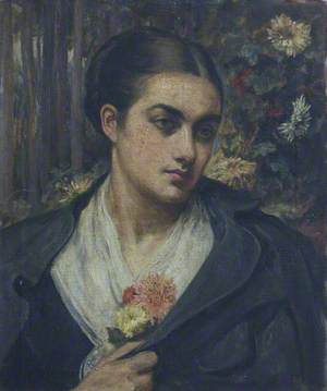 Portrait of an Unknown Young Woman with a Corsage