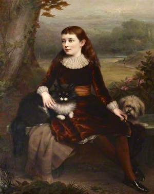 Alice Frances Theodora Wythes (1875–1957), Marchioness of Bristol, as a Young Girl