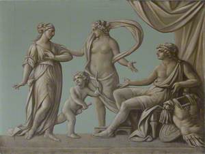 Helen Reproaching Paris for His Retreat from Menelaus and Being Silenced by Aphrodite (Venus)