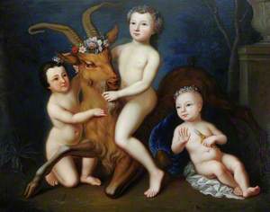 Three d'Hervart Children, as the Infant Bacchus and Attendants, with a Goat