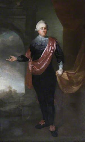 John Hussey Delaval (1728–1808), Bt, Later Lord Delaval, in Van Dyck Dress