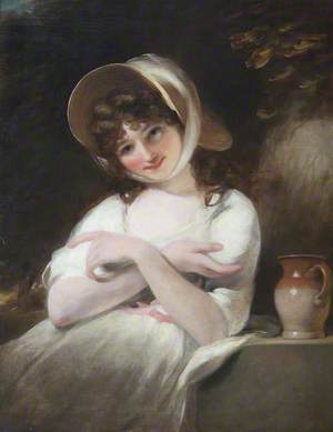 Portrait of an Unknown Girl in a White Dress