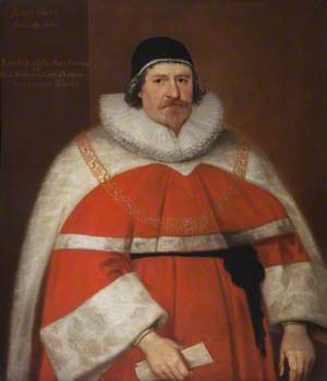 Sir John Bankes (1589–1644), MP, PC, as Lord Chief Justice, Aged 54