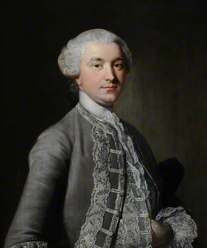 Portrait of an Unknown Man in a Grey Suit