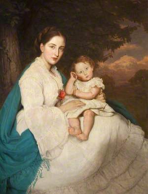 Caroline Philips (1849–1928), Lady Trevelyan with Her Son Charles (1870–1958), Later Sir Charles Philips Trevelyan, 3rd Bt