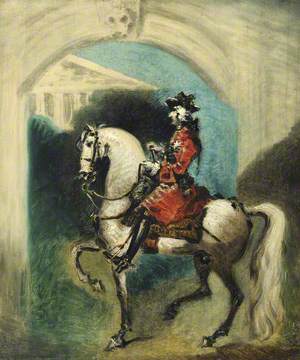 Sketch of a French Commander on Horseback before an Arch