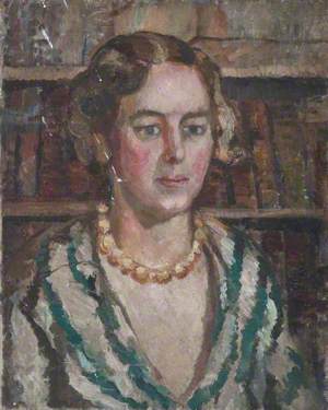 Study of an Unknown Woman in a Library: Possibly Barbara Clutton-Brock