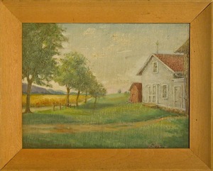 'The Old Jerome Farm and Birthplace of Leonard Jerome, Pompey, New York'