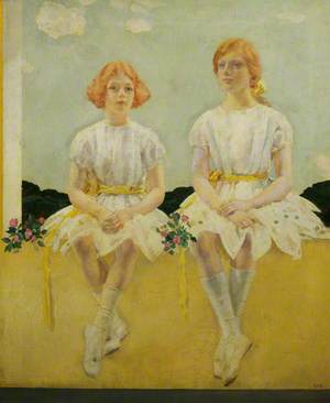 Two Girls Seated: Diana (1909–1963), and Sarah Churchill (1914–1982)