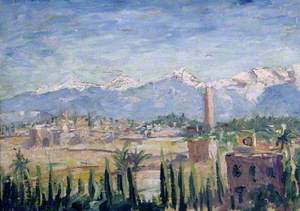 A View of Marrakech and the Atlas Mountains (I)