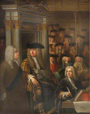 Speaker Arthur Onslow Calling upon Sir Robert Walpole to Speak in the House of Commons