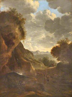 A Landscape with Travellers on a Rocky Road