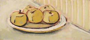Still Life of Apples on a Plate