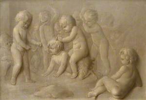 Cupids playing with an Infant Satyr