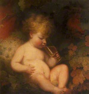 Henry George Herbert (1772–1833), Later 2nd Earl of Carnarvon, as the Infant Bacchus