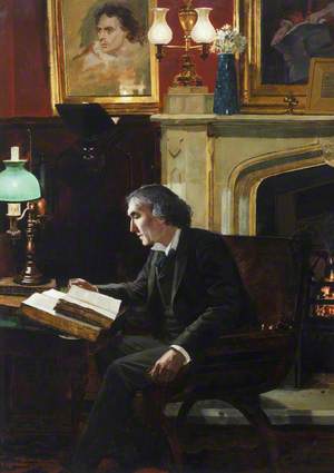 Sir Henry Irving (1838–1905), in His Study