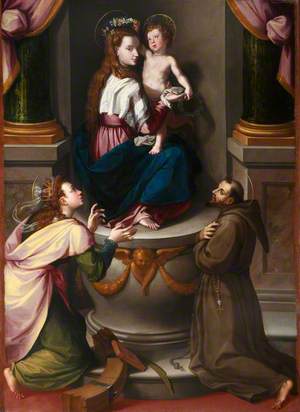 The Madonna and Child with Saint Catherine of Alexandria and Saint Francis of Assisi