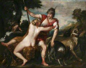 Adonis Relinquishing Venus for the Hunt ('The Rokeby Venus and Adonis')