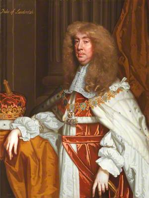 John Maitland (1616–1682), 2nd Earl and Duke of Lauderdale in Garter Robes