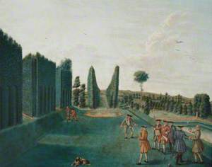 The Bowling Green and Octagon Pond, Hartwell House, Buckinghamshire