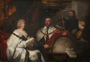 Thomas Howard (1585–1646), 2nd Earl of Arundel, and His Wife Lady Alethea Talbot (c.1590–1654), Countess of Arundel, with Francis Junius (1589–1677), or William Petty (1623–1687)