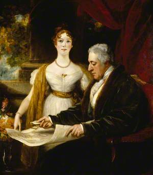 George O'Brien Wyndham (1751–1837), 3rd Earl of Egremont, and His Daughter Mary Wyndham (1791–1842), Later Countess of Munster