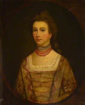 Portrait of an Unknown Lady in a Choker of Pearls and a Coral Necklace