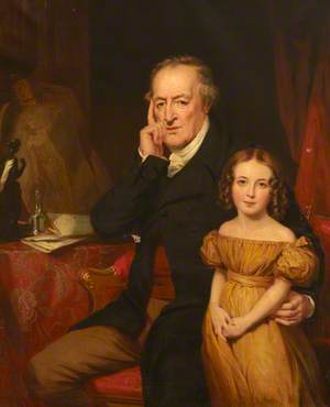 George O’Brien Wyndham (1751–1837), 3rd Earl of Egremont and His Granddaughter Harriet King (?)