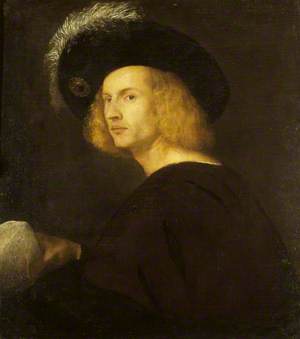 Portrait of an Unknown Man in a Black Plumed Hat