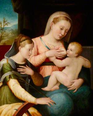Madonna and Child with Saint Catherine of Alexandria