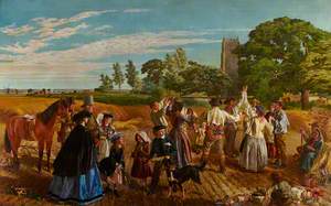 'Hallo Largesse', a Harvest Scene in Norfolk