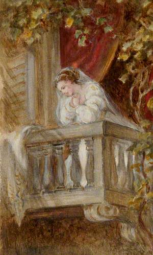 Dame Ellen Terry (1847–1928), as Juliet in the Balcony Scene, William Shakespeare's 'Romeo and Juliet'