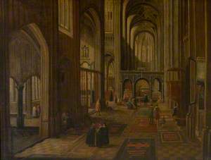 Church Interior (Liège, St Lambert's Cathedral?)