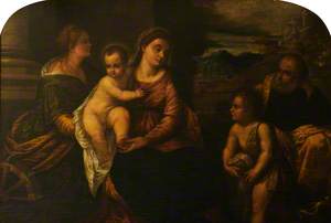 The Holy Family with Saint Catherine and the Infant Saint John the Baptist
