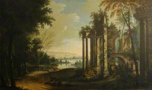 A Landscape with a River and Classical Ruins