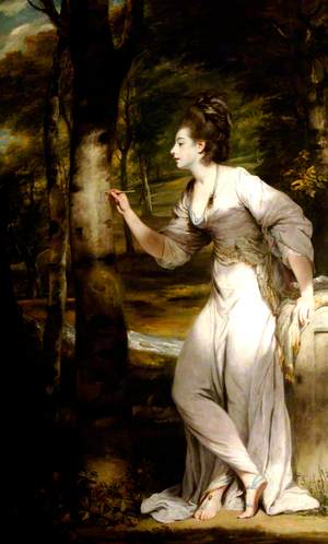 Joanna Leigh (b.1758), Mrs Richard Bennett Lloyd, Inscribing a Tree