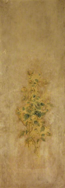 Wall Panel with Flower Spray