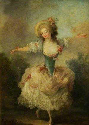 A Dancer with Arms Outstretched