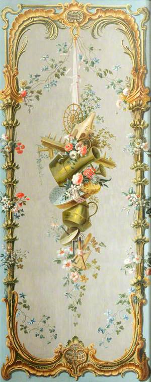 Decorative Wall Panel with Garden Implements