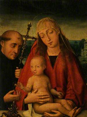 Madonna and Child with Saint Peter Celestine