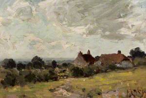 In Hampshire, a Landscape with Cottages