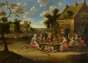 A Peasant Feast outside of an Inn