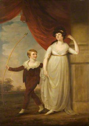 Mrs Penelope Garden of Dalgety and Her Son