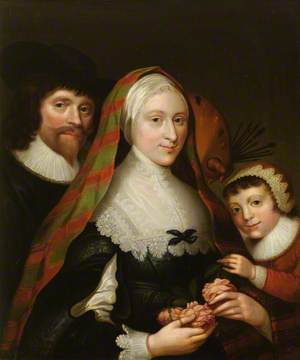 Self Portrait of the Artist, His Wife and Child