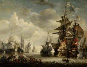 Capture of the Royal Prince by Admiral de Ruyter in 1666