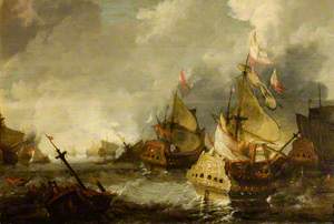 Wreck of a Dutch Fleet after Battle