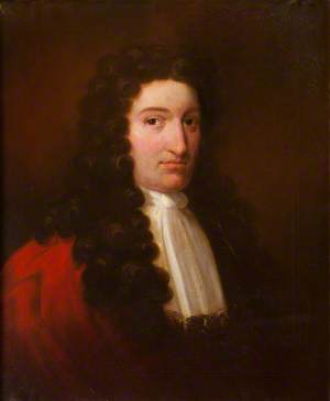 Portrait of a Gentleman in Red Robes and a White Cravat