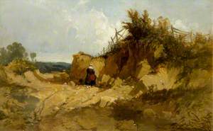 Landscape with a Woman in a Quarry